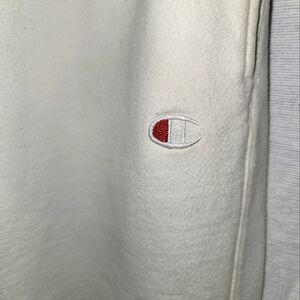 White retro/vintage champion sweat pants